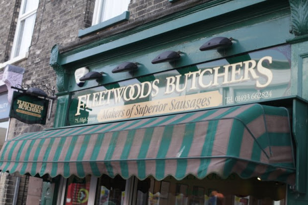 A photo of fleetwoods butchers.